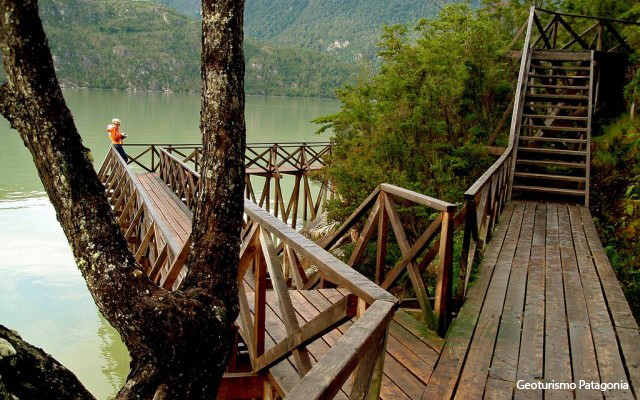 Caleta Tortel walkways, Chile.